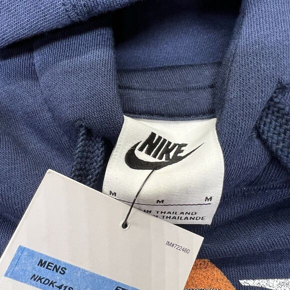 NEW Denver Broncos Nike Team Logo Cotton Hooded Sweatshirt Hoodie MD - Picture 8 of 14